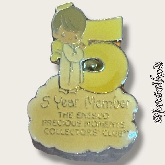 Bundle Sale 3 for $15 | Precious Moments 5 Year Member Pin | Collectible - Picture 3 of 10